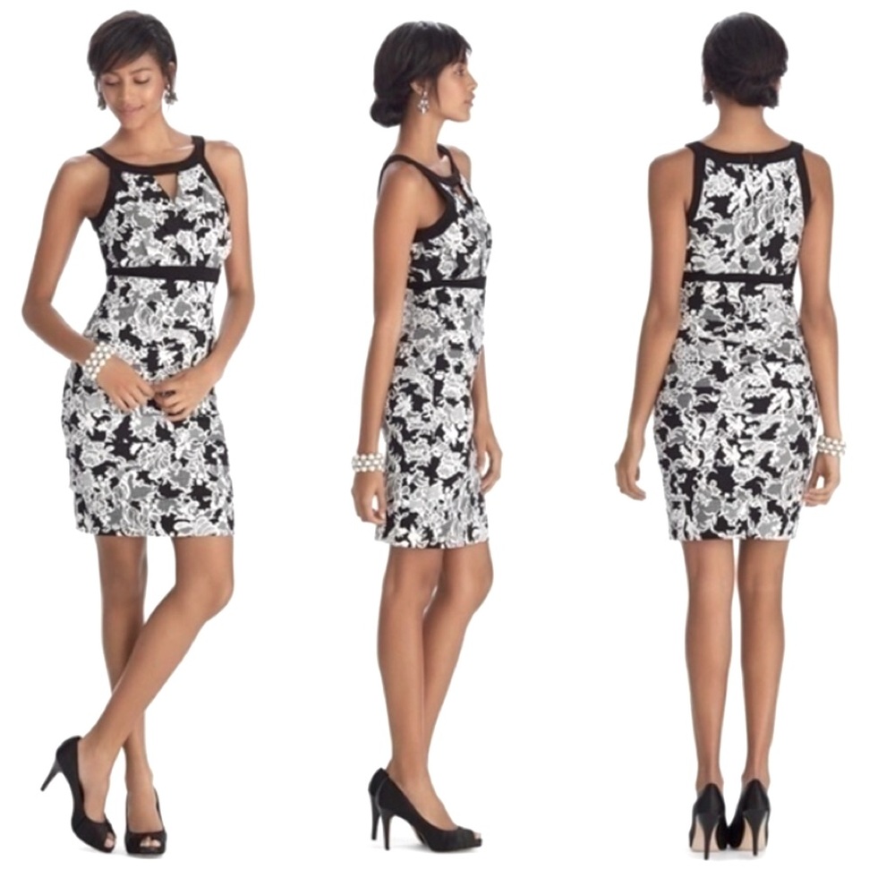 WHBM Sleeveless Lace Print
Instantly Slimming Dress-Size 12-BNWT
